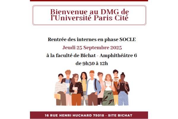 Journée de rentrée pour les internes de Phase Socle 25 Septembre 2025