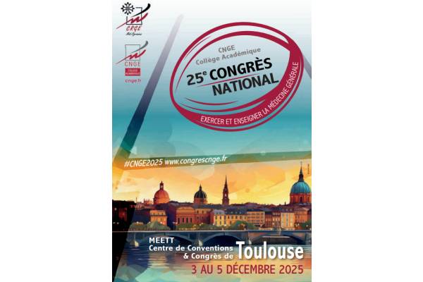 25è congrès National de médecine générale : CNGE Toulouse du 3 au 5 décembre 2025