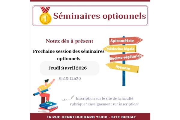 SEMINAIRES OPTIONNELS