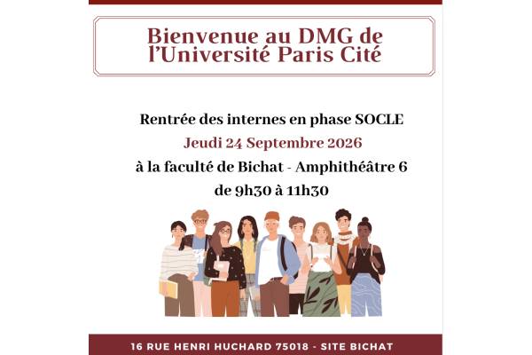 Journée de rentrée pour les internes de Phase Socle 24 Septembre 2026